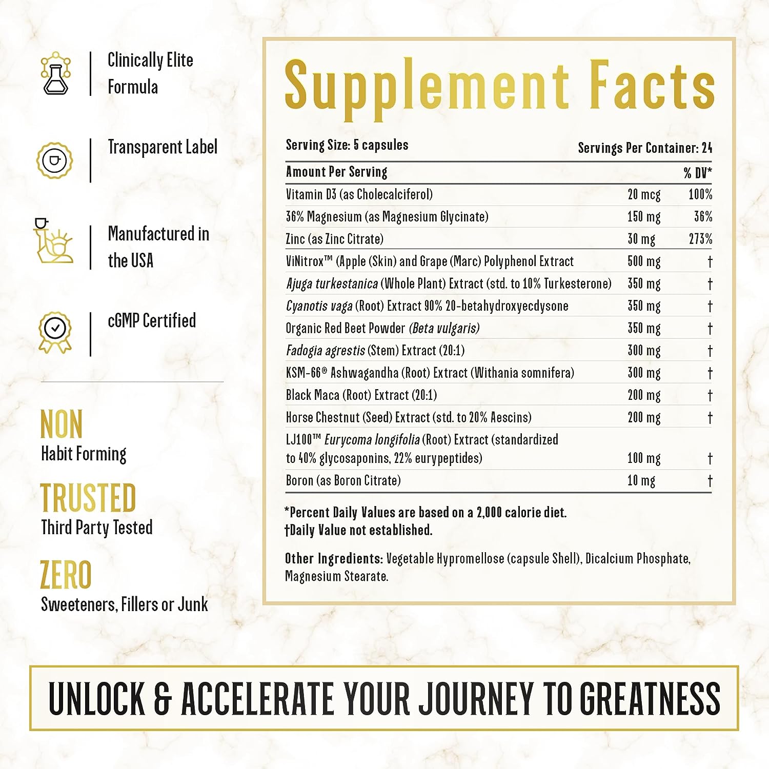 Supplement Facts King Maker Review