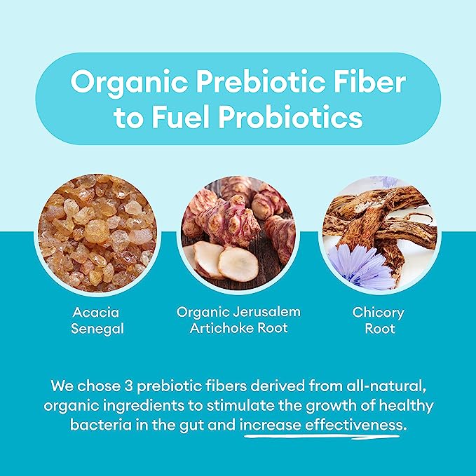 organic prebiotic fiber to fuel probiotics